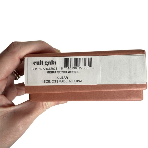 Cult Gaia Meira Clear Retro Sunglasses - Picture 8 of 9